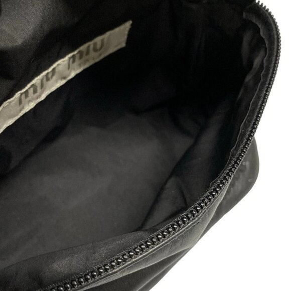 Auth miumiu - Black Leather Bum Bag - Picture 13 of 16